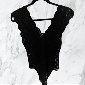 Never Worn - Zara Lace Black Body Suit - Size: Small
